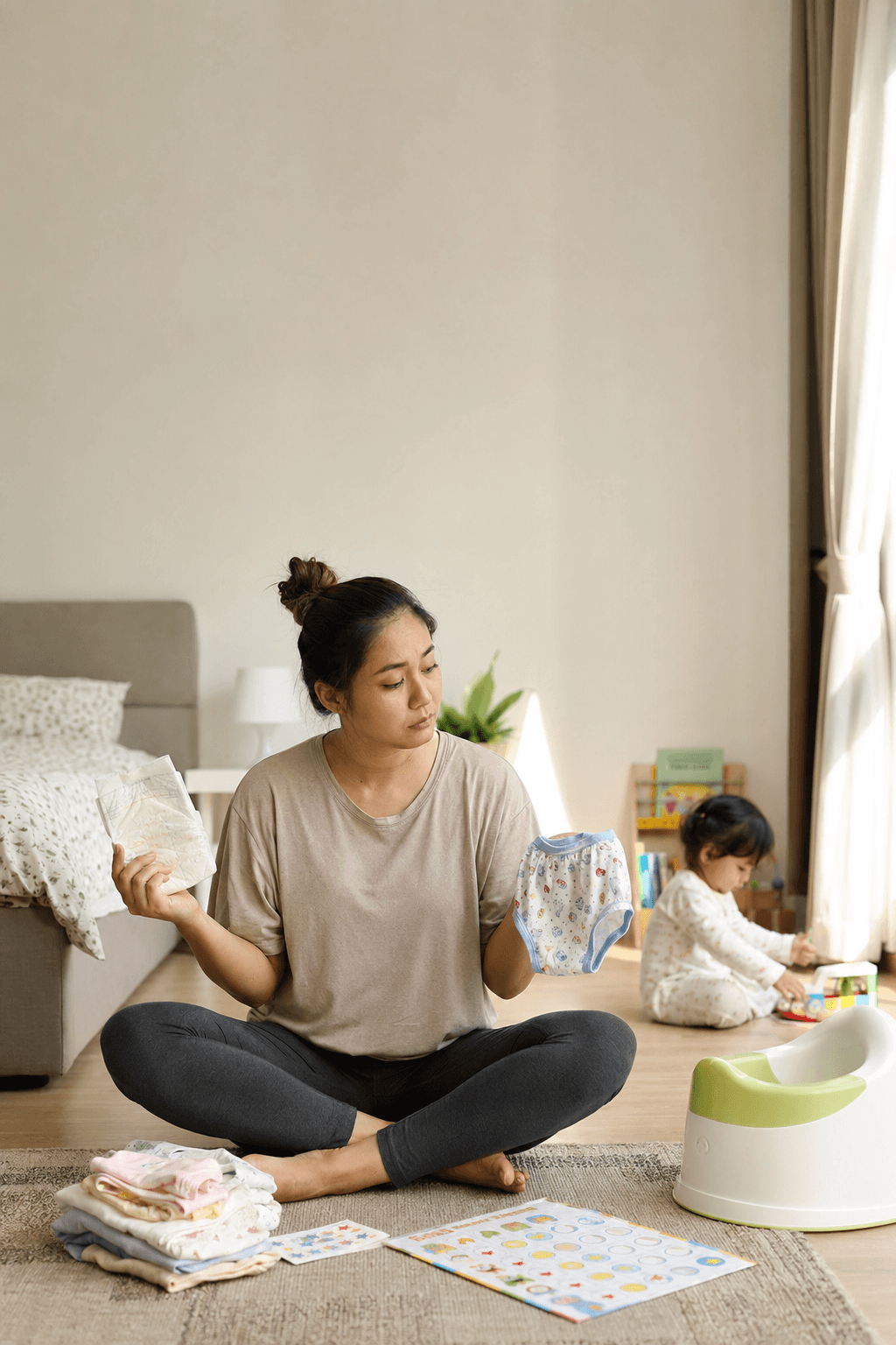 Ibu penat selepas cubaan potty training